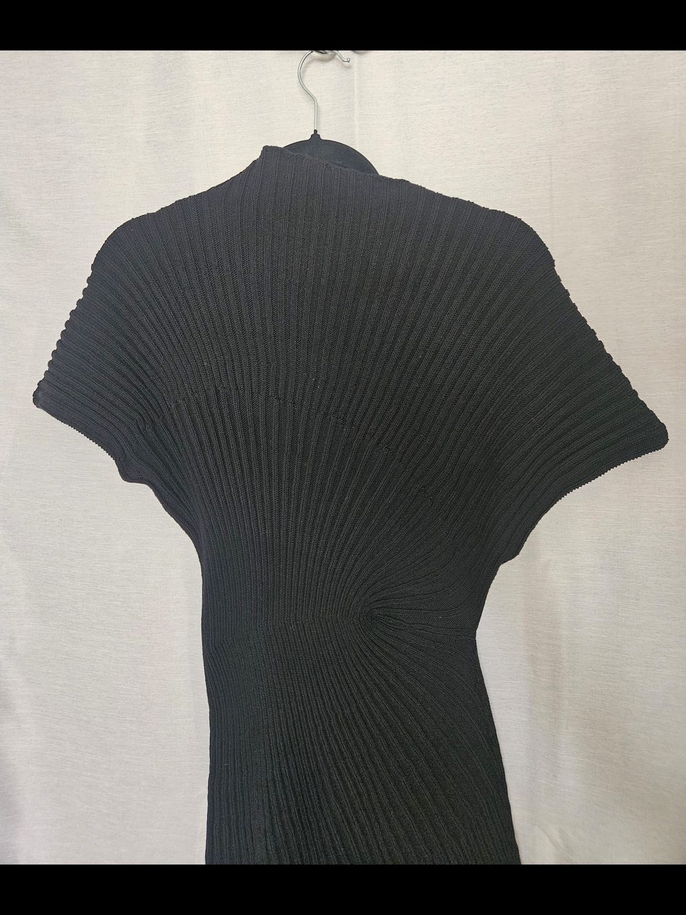Cult Gaia CHRYSTA Knit Dress Black Size Large Midi Asymmetric - Picture 10 of 11